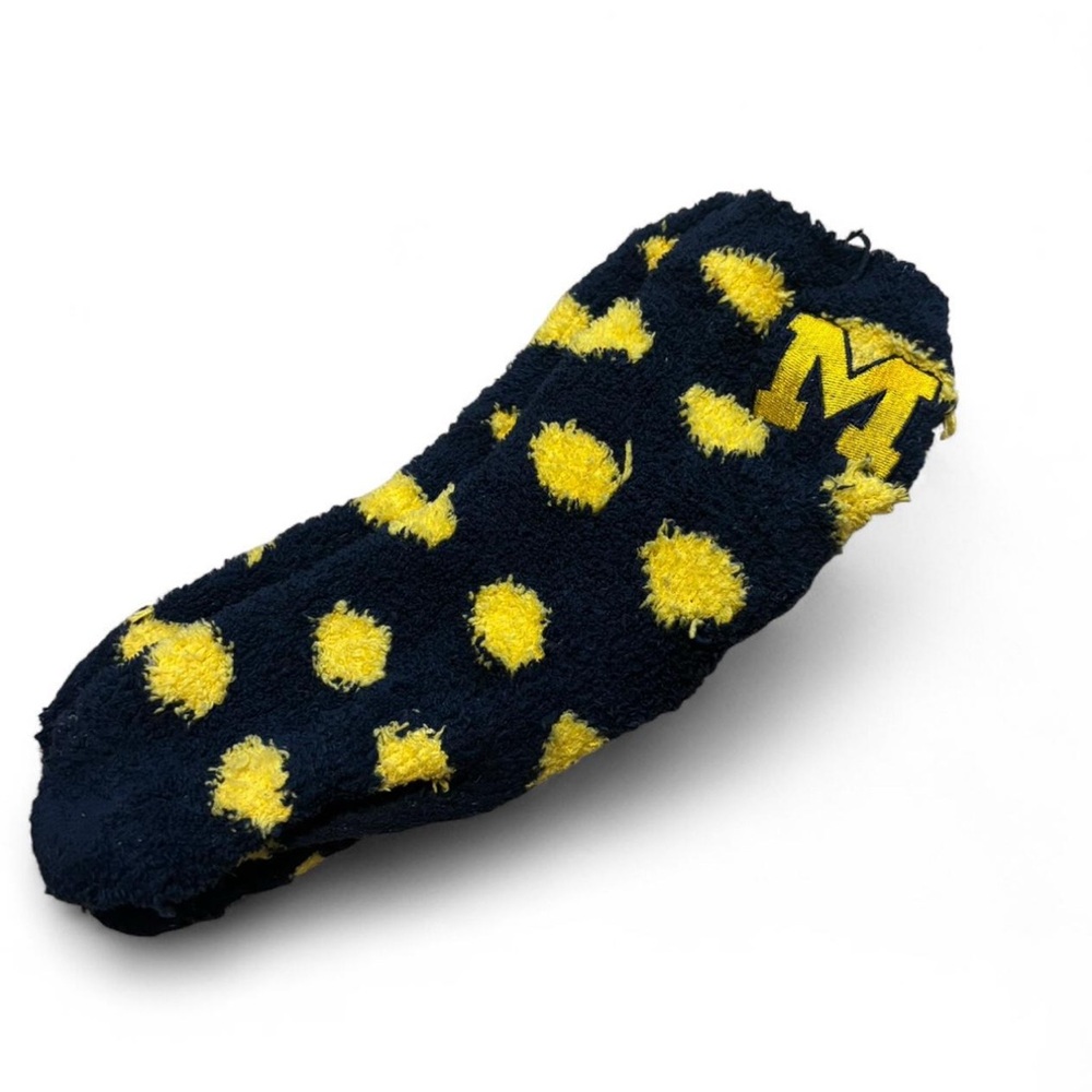 Cozy University of Michigan Fuzzy Socks